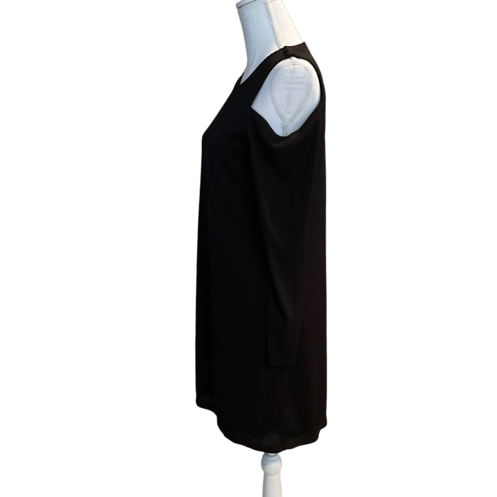 NWT Zara Cold Shoulder Ribbed Knit Dress - Picture 2 of 4
